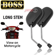 HONDA click v1 v2 125 i 150i 160 SIDE MIRROR MOTORCYCLE CHROME STEM LONG STEM STOCK TYPE Designs Hight Quality accessories