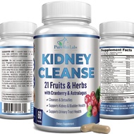Herbal Kidney Cleanse with Cranberry Extract, Astralagus - 21 Fruits & Herbs - Detox & Cleanse Urina