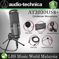 Audio Technica AT2020USB+ Cardioid Condenser USB Mic Microphone With Pop Filter (AT2020)