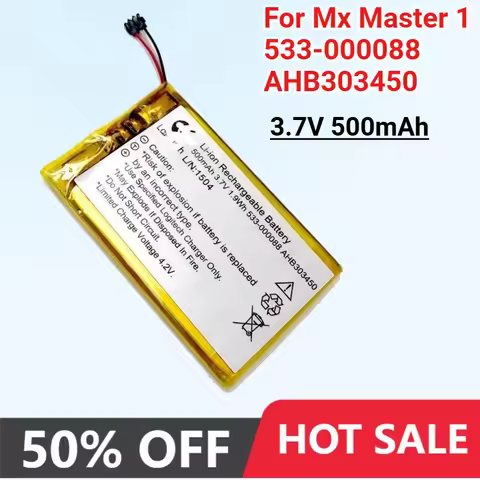 Replacement Mouse Battery for Logitech MX Master1 MX Master 2 MX Master 3 Master2s Master 3S High Ca