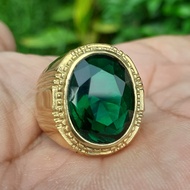 Cincin Batu Green AQuamarine Kualitas Super