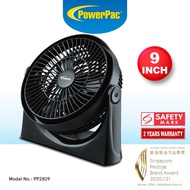 PowerPac Air Circulator Fan, High Velocity Fan, Desk Fan 9 Inch (PPP2809)