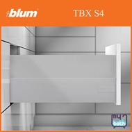 Blum TBX S4 TANDEMBOX High fronted drawer, with BOXCAP - Aluminium Grey