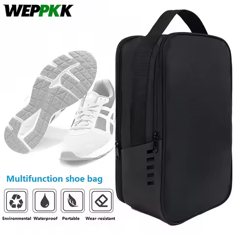 1PCS Shoe Bag Waterproof Shoe Carrying Bag with Zipper for Gym, Sneaker, Golf, Soccer, Tennis, Bowli