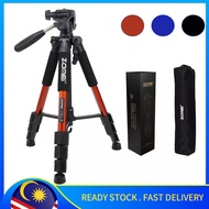 🔥 READY STOCK 🔥HIHILAH Q111 Travel Tripod Portable Camera Lightweight  DSLR Morroless Smartphone Tri
