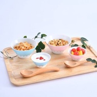 富士山陶瓷碗 粉色