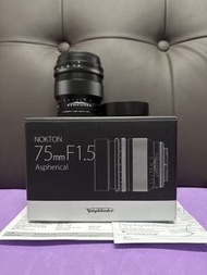 安心行貨 完美無瑕 全套有盒 Voigtlander Nokton Aspherical 75 75mm F1.5 Sony FE  Mount