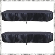 2X 8Ft Billiard Pool Table Cover with Drawstring Waterproof Table Cover for Rectangle Table Black