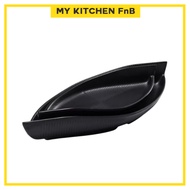 [Kitchen FnB] 11.5"/ 14" Matte Black Serving Plate Dessert Plate For Restaurant Use Dinnerware Table