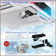 Panasonic Ceiling Cassette R32 Non-Inverter Air Conditioner (3 phase) - 3.0hp 4.0hp 4.5hp 5.0hp 6.0hp Panel CZ-KPU3H