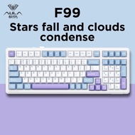 Aula F99 Mechanical Keyboard Bluetooth 5.0/2.4g Wireless/Wired Hot Swap Gasket Pbt Keycaps 99 Keys C