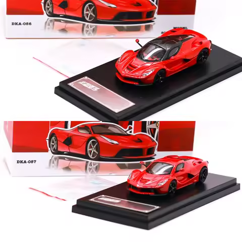 Demon King Auto 1:64 LaFerrari F150 Red / Red Carbon Top Diecast Model Car