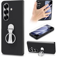 Suitable for Samsung Galaxy Z Fold 7 phone case, glass screen protector, Samsung Z Fold 7 black phon