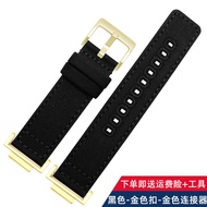 สายนาฬิกาผ้าลายก้อนทรายเงินทอง Casio DW-5600 5610 GW-B5600 สไตล์เรโทร สายผ้า Canvas เปลี่ยนสายนาฬิกา