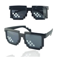 MSIA Ready Stock/ Mosaic Glasses Photo Props Unisex Pixel Sunglass Toy BlackParty Funny Shades Acces