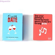 QUENTIN Card Games, Diverse Fun Dizzy Date Game Card, Date Deck Board Games 100 Cards Trendy All English Dialogue Card Game Nights