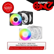 Arctic P12 Pro A-RGB 3-Pack 120mm PWM Fan with Cable Splitter PC Case Fan