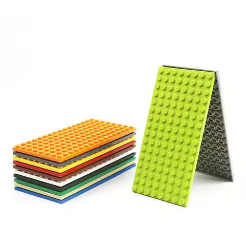 Plate 8 x 16 92438 Baseplate Assembles Particles Building Blocks Sets Parts MOC Enlighten Toys for C