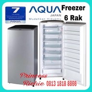 Kulkas freezer Asi Es batu Aqua sanyo 6 Rak