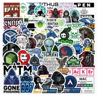 ️ [50 Sheets] Hacker Computer Sticker Waterproof Book Handbook Graffiti Decoration Birthday Gift Chr