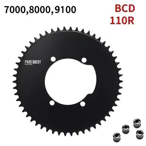 Pass Quest 110BCD Chainring 46T 48T 50T 52T 54 56 58T 60T 110 bcd Road Bike chainwheel for Shimano 1