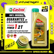 Castrol 2T Power 1 NEW [100％ ORIGINAL] Minyak Hitam Motosikal Engine Oil Castrol POWER 1 2T (1L)
