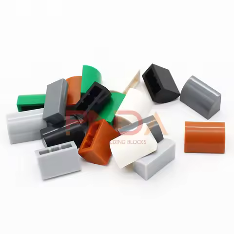 20pcs MOC 37352 Bricks Slope Curved 1x2 DIY Englighten Building Blocks Compatible with Other Brand A