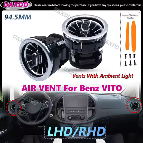 Refit Car Front Interior Dashboard A/C Air Outlet Turbo Air Conditioning Vent For Mercedes Benz V-Cl