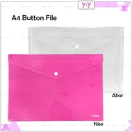 A4 Button File / A4 Paper File Folder / Pocket File / Button Folder / Plastic Button File / Document