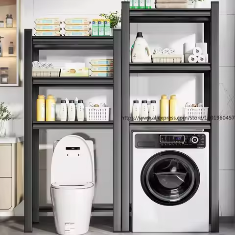Washing Machine Rack, Drum Flip Cover, Storage Rack Above Balcony, Bathroom Storage Rack, Household 