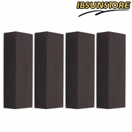 IBSUNSTORE 4PCS Ebony Wood Lumber, 12cm x 4cm x 2.5cm(4.72 * 1.57 * 0.98in） Ebony Color Ebony Handle