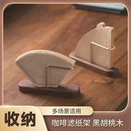 Solid Wood Creative Tissue Cafe Hotel B & B Restaurant Vertical Desktop Napkin Solid Wood Storage Ra