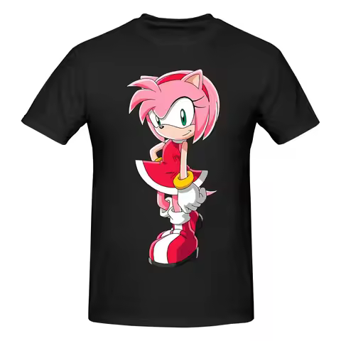 Funny Amy Rose Baby Pink Men's Printed T-Shirt Unisex T shirtTops