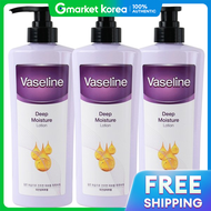 Vaseline | (3 ชน) บาเซรน ดพ มอยสเจอร บอดโลชน 500 มล.
