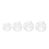 [trdfdv] 10 Pieces Clear Plastic Balls Sphere 2 Parts Christmas Bauble Birthday Wedding Decoration