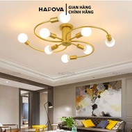 Hapova TOVEBI 1190 6/8 arm S-shaped living room decorative ceiling lamp + led bulb included