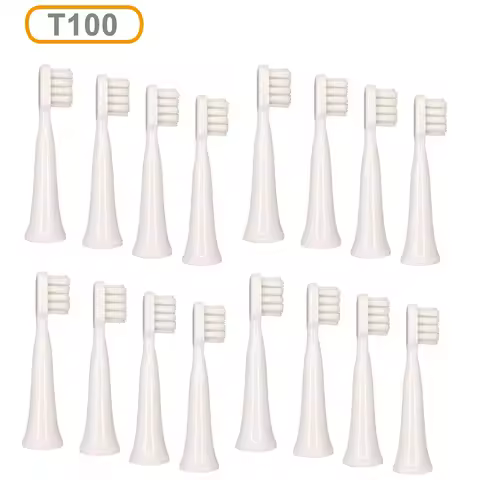 8/16Pcs T100 Replacement Heads For Xiaomi Mijia T100 Mi Smart Electric Toothbrush Heads Cleaning Whi