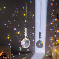 Crystal Wind Chimes Window Hanging Ornament Dreamy Rainbow Sun Catcher Garden Decorative Item Geomet