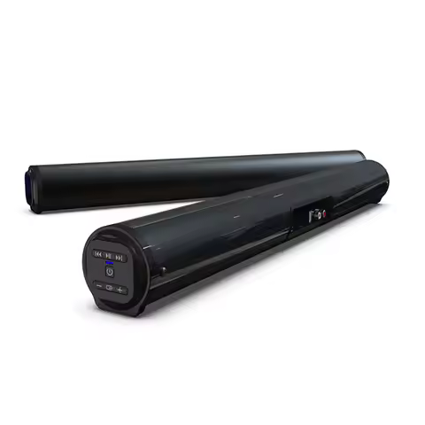 Metal Cylinder Bluetooth Speaker Home Theater Remote Echo Wall Speaker Surround SoundBar for PC Thea