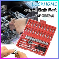 46pcs shock Wrench Socket Wrench Set 46 PCS Socket Wrench Set full Set shock Socket Wrench Socket Wr