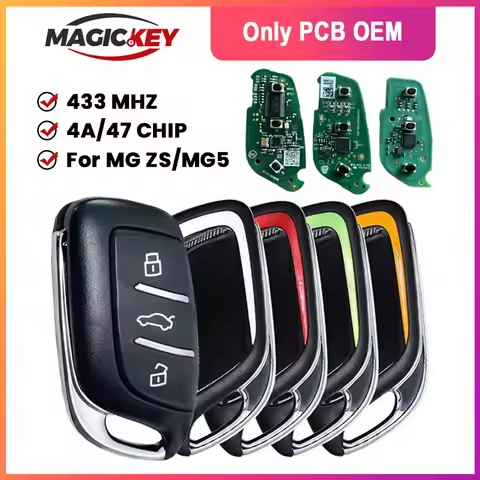 MAGICKEY Original PCB ID47 433Car Remote Control Key For MG MG6 MG5 MG4 MG ZS EV HS EHS ZX GT Roewe 