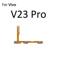 ปุ่มปรับระดับเสียงสายเคเบิ้ลหลักเปิดปิดสำหรับ Vivo V23e V23 V21e V21 4G 5G V20 SE Pro