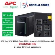 APC BVX1200LI-MS (1200VA) / BX2200MI-MS (2200VA) 230V Easy ACR Universal UPS