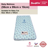 Baby Mattress (Baby Mattress Size - 56cm x 99cm x 10cm) (Suitable for Baby bed size 60cm x 104cm) ba