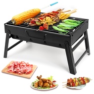 Original stainless steel portable folding charcoal bbq grill for outdoor camping barbecue party gril