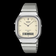 Montres Company 香港註冊公司(33年老店) 卡西歐 CASIO 復古 Vintage 雙城市時間 不鏽鋼 不鏽鋼錶帶 AQ240 AQ240E AQ-240 AQ-240E AQ-24