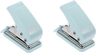 Ciieeo Heavy Duty Hole Punch 2pcs hole school supplies heavy duty stapler table decoration office Stainless steel Press nail exquisite stapler stapler desk ornament loose-leaf book small