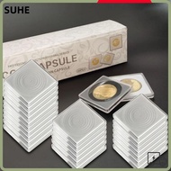SUHE 20pcs/pack Medal Collection , Adjustable Storage Box Coin Capsule Holder,  Coin Capsule
