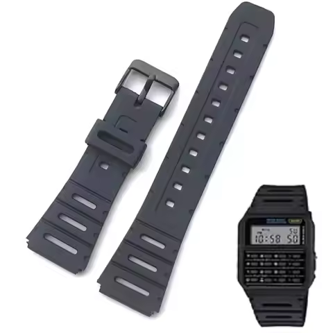 For Casio straps accessorise watchband CA-53W CA-61W FT-100W W-520U W-720G tpu soft watchband 18mm 2