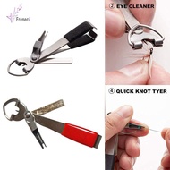 [freneci] 4 in 1 Knot Tying Tool Fly Fishing Clipper for Enthusiasts Lake Fathers Day